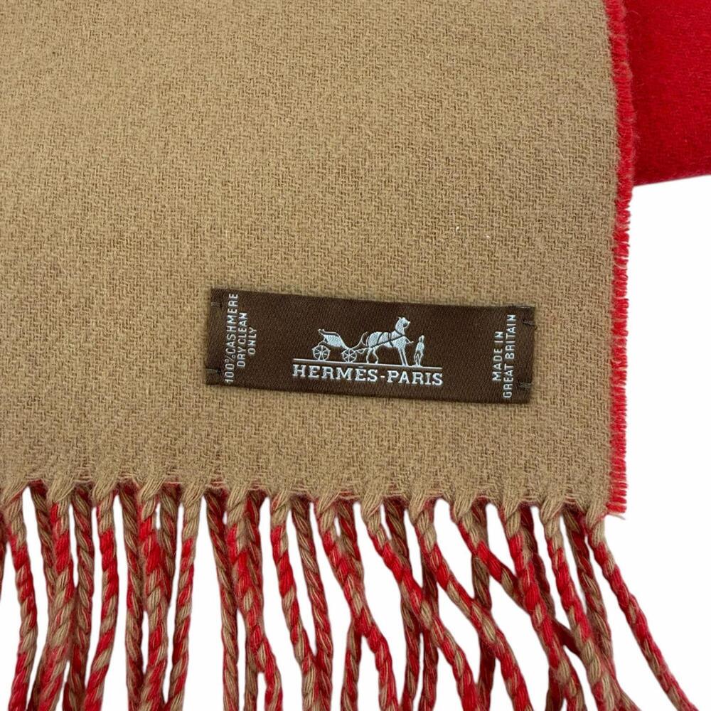 HERMES Brown Scarf - Picture 5 of 7
